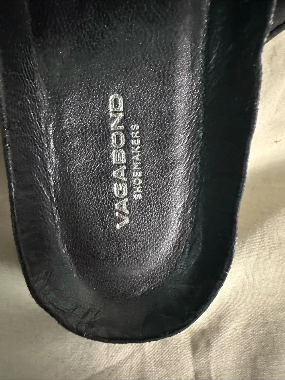Vagabond Women’s Black Leather Slide Sandals EU 40 New Without Box
